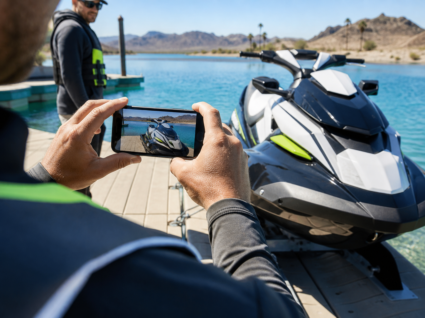 Camera ready for a watercraft check-in